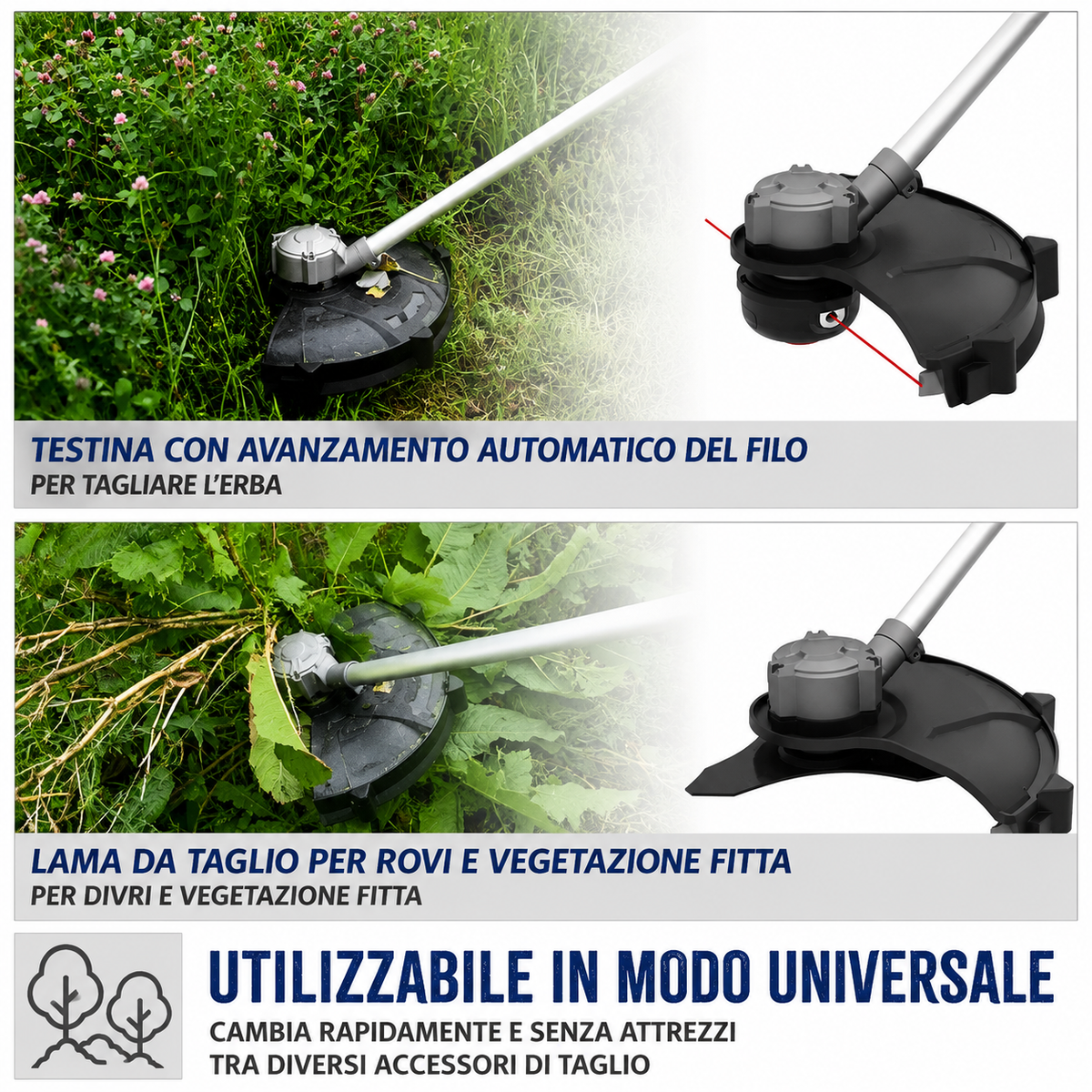 Herramienta de jardinería Guede desbrozadora a batería FS 36-302-30 36V