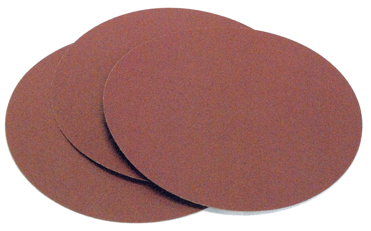 Set da 3 dischi abrasivi autoadesivi Record Power da 250 mm grana 80, ideali per levigatura intermedia con BDS250.