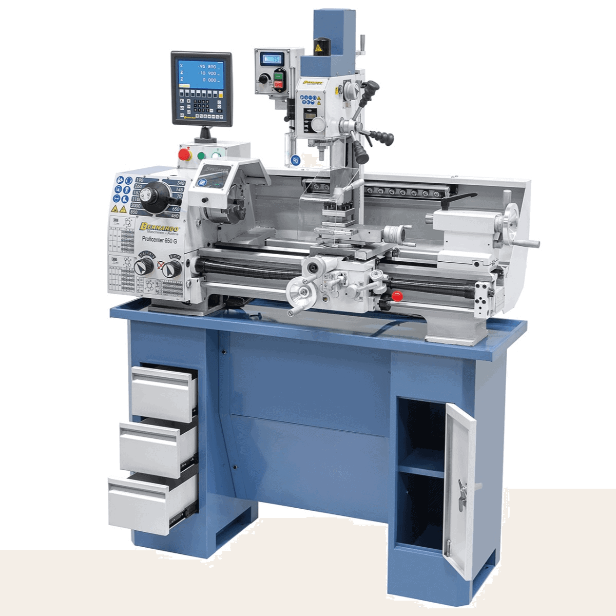 Torno fresadora Bernardo Proficenter 650 G / 400 V con DRO 2 ejes