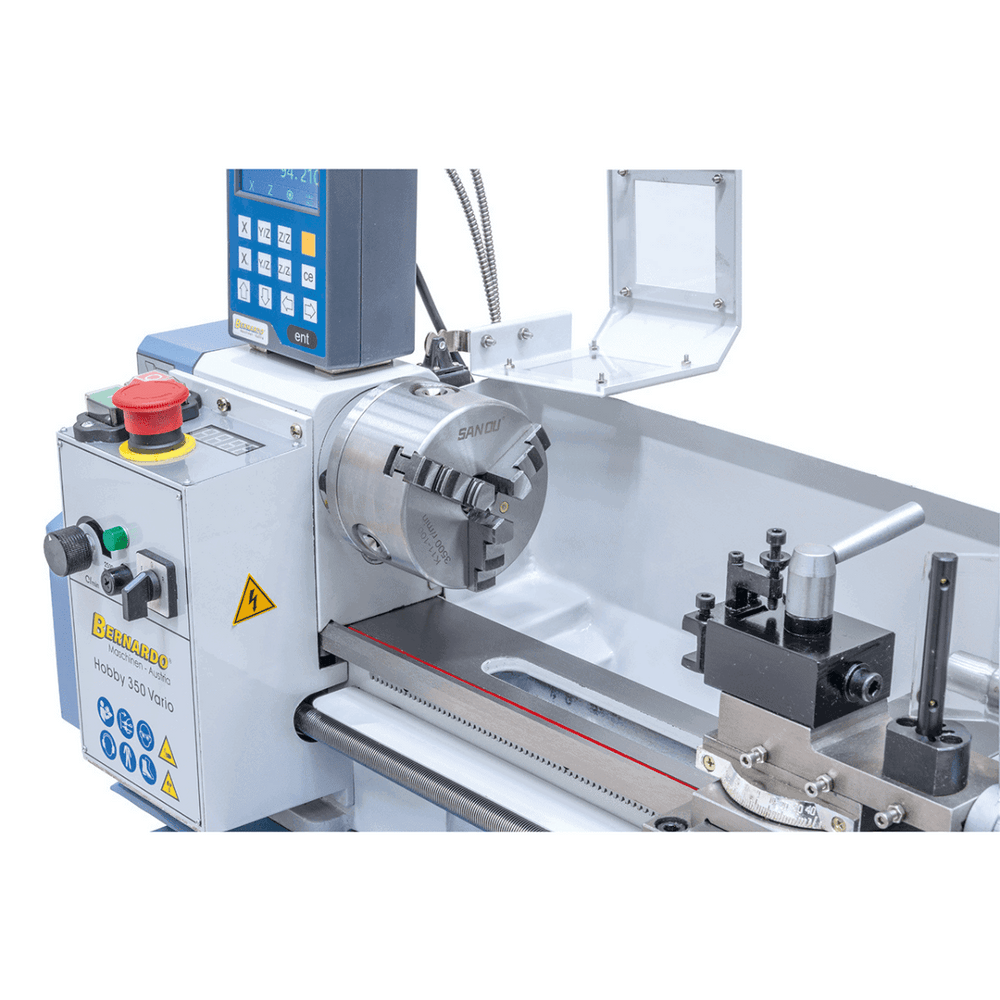Bernardo Hobby 350 Vario – Tornio da banco con DRO 2 assi DT 40