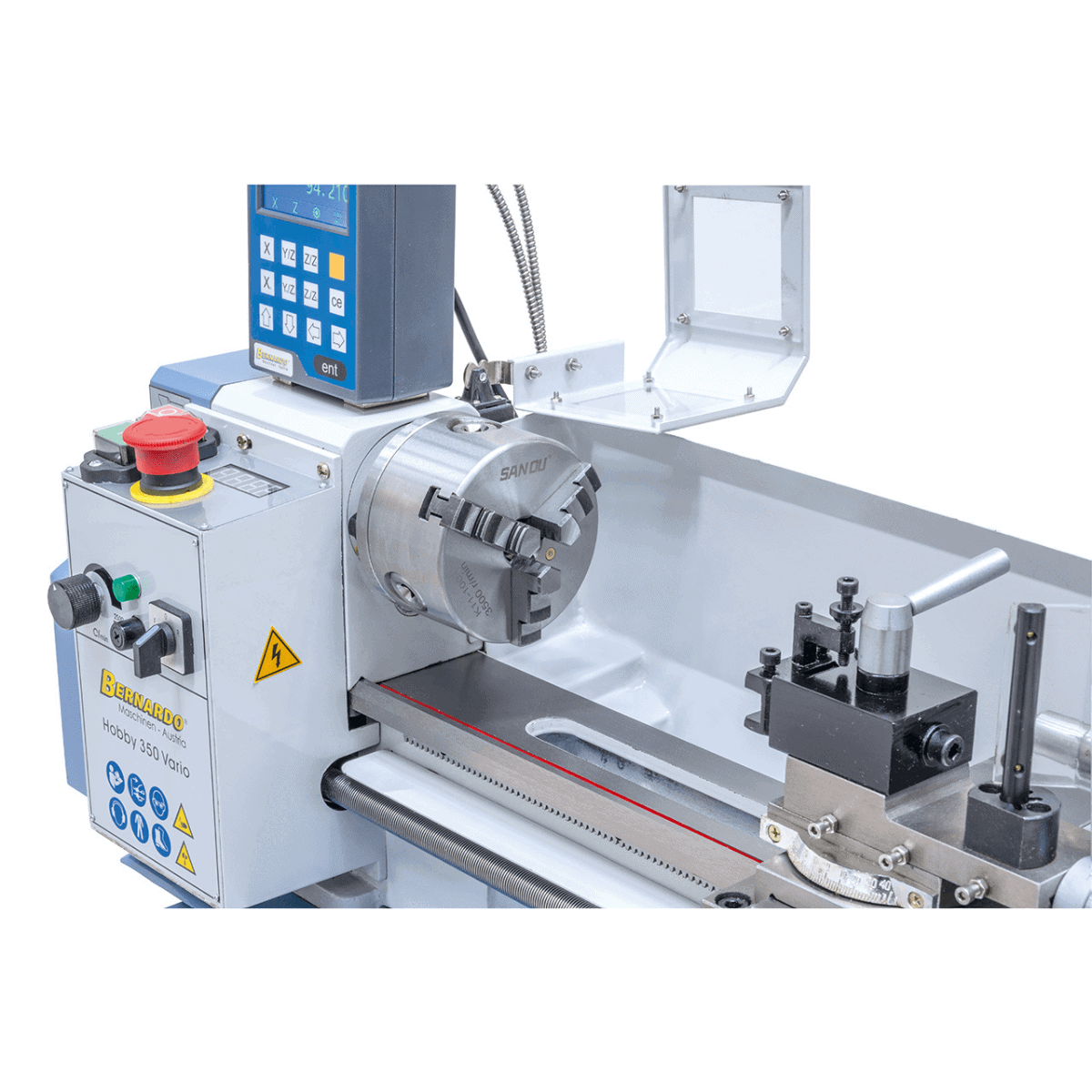 Bernardo Hobby 350 Vario – Tornio da banco con DRO 2 assi DT 40