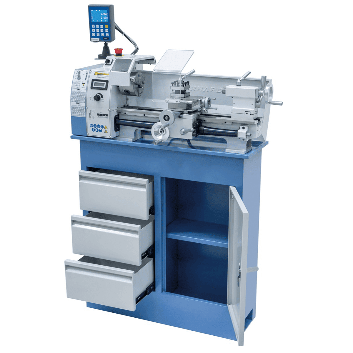 Tornio Bernardo Profi 400 V / 230 V con DRO 2 assi DT 40