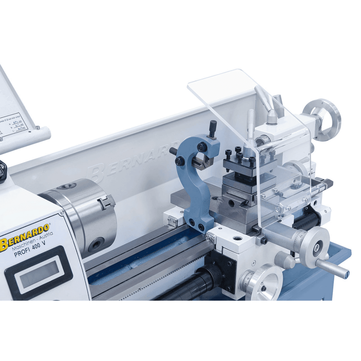 Tornio Bernardo Profi 400 V / 230 V con DRO 2 assi DT 40