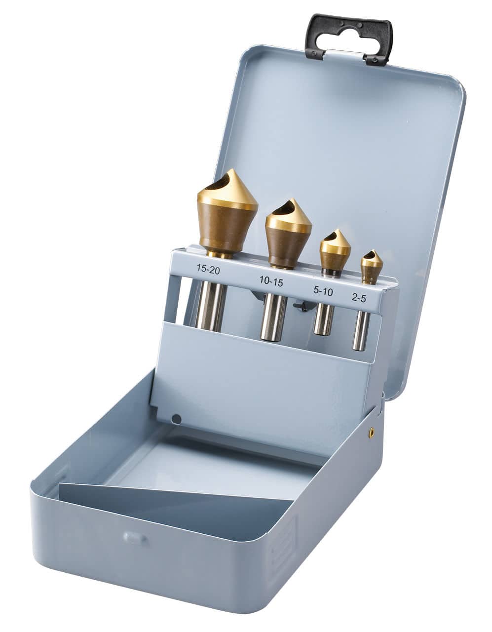 Smussatore a punta conica a 90° 4 pezzi