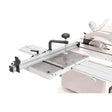Accessorio per seghe TK 200 PRO, tavolo a rulli da 400x250 mm con corsa scorrevole da 720 mm, ideale per il supporto di pezzi lunghi durante il taglio.