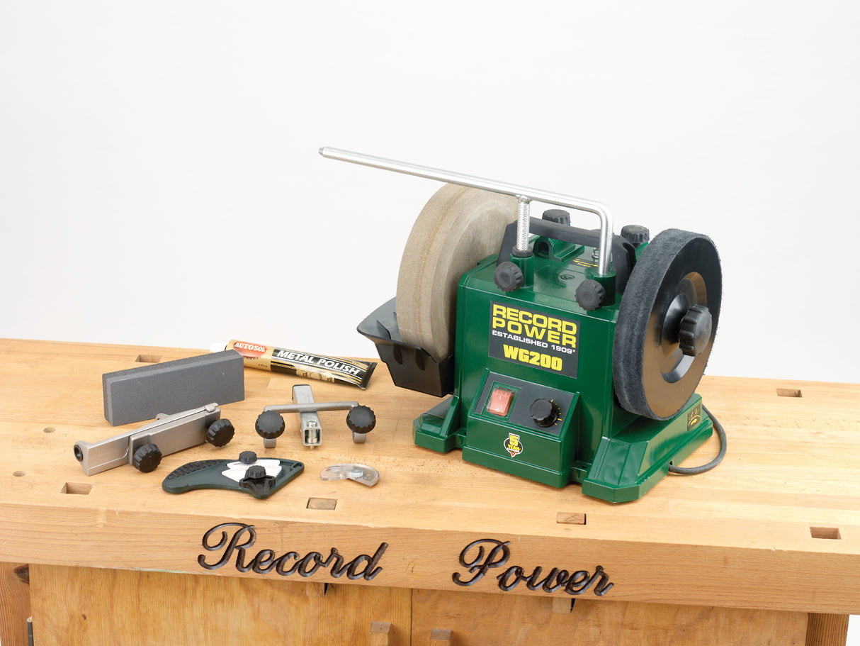 Afiladora Record Power húmedo WG200 KIT