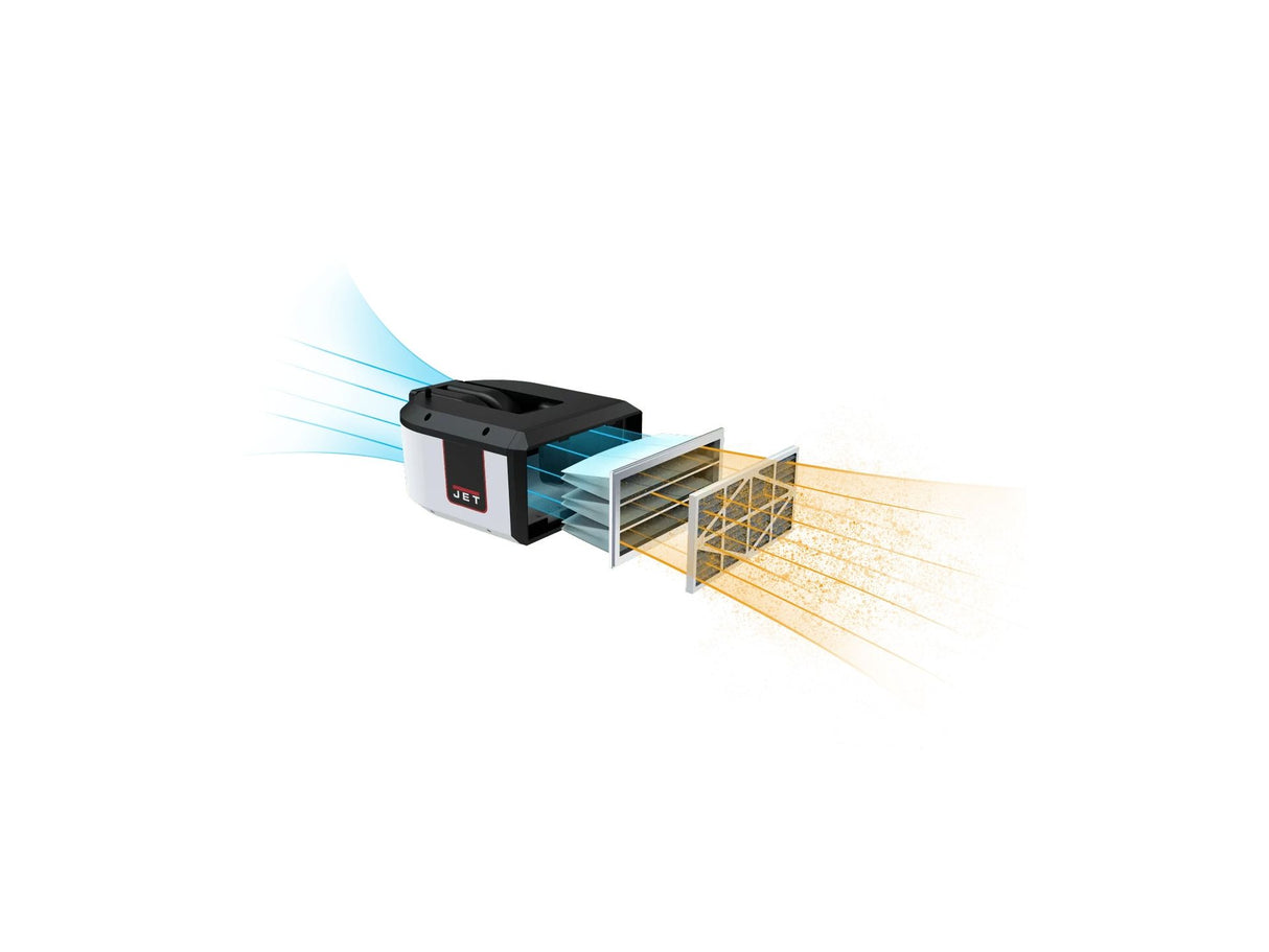 Aspirador Jet AFS-1000C sistema filtración aire automático 1 micron