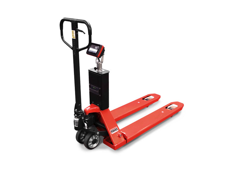 Transpaleta pesapalés RAVAS 5200 – touchscreen 5", multirange 0,2/0,5/1 kg