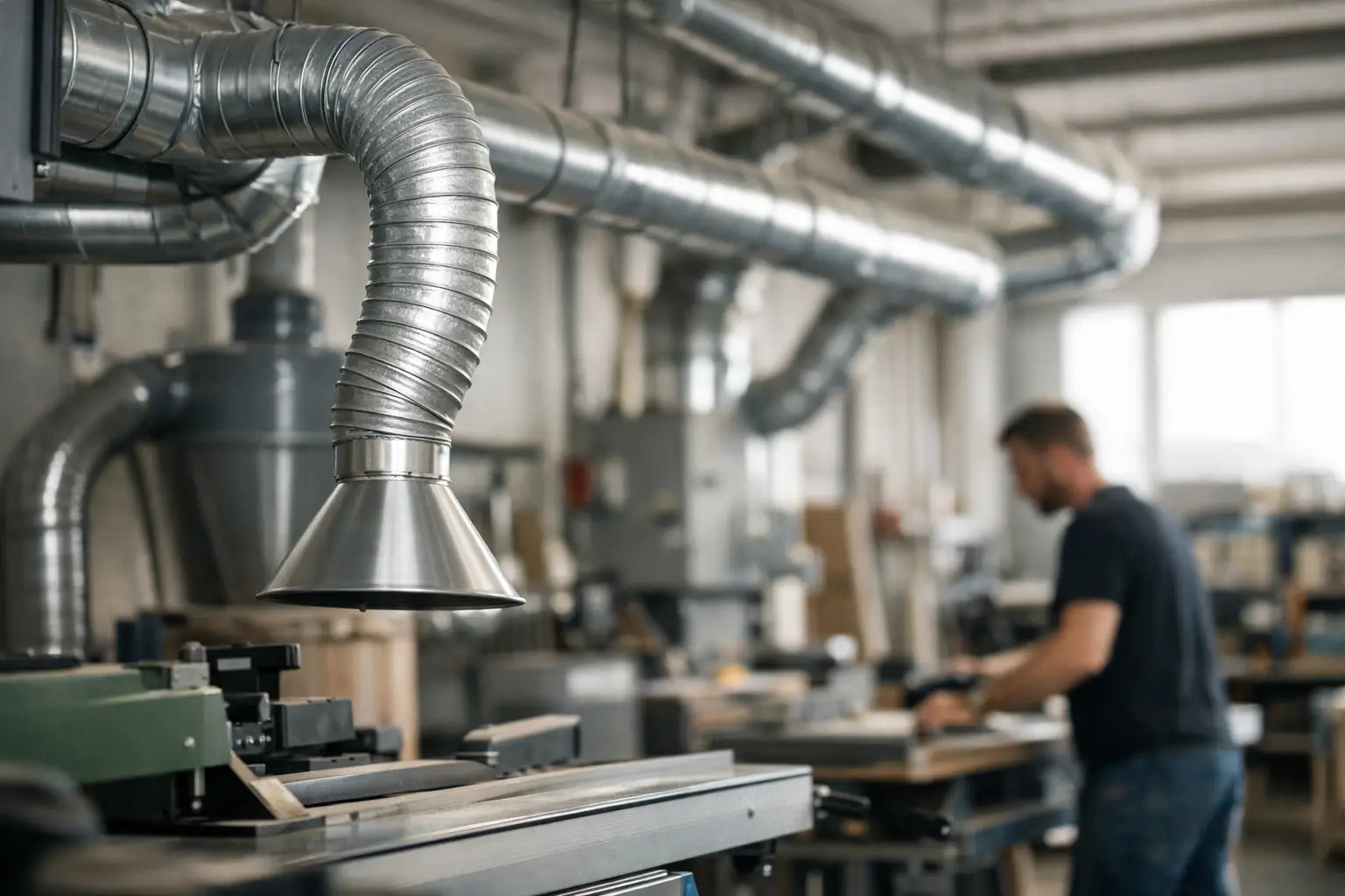 Come dimensionare impianto aspirazione officina