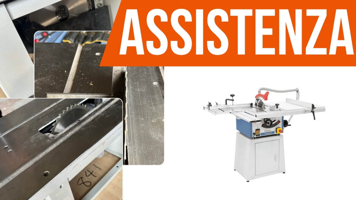 Manutenzione sega da banco TK 250 RSN