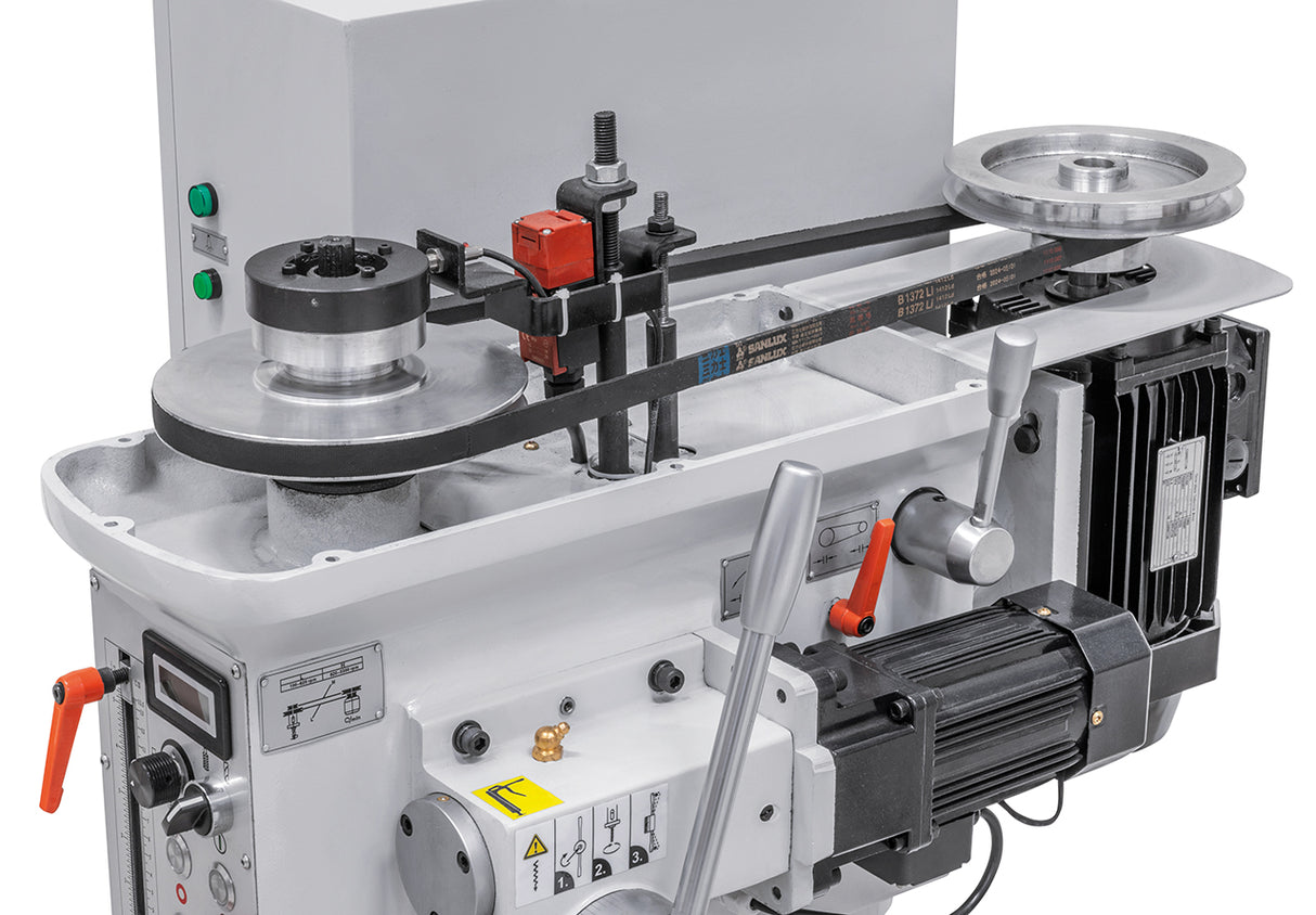 Taladro de columna de banco Bernardo DMT 25 PFV – roscado M20 y avance automático