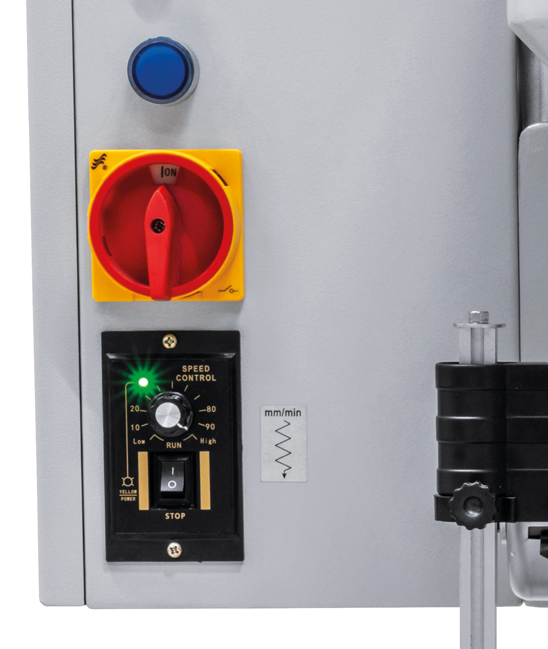 Taladro de columna de banco Bernardo DMT 25 PFV – roscado M20 y avance automático