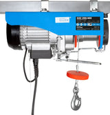 Polipasto eléctrico Güde GSZ 200/400 – capacidad 200 kg en tiro directo o 400 kg con carrucola, fune 12 m