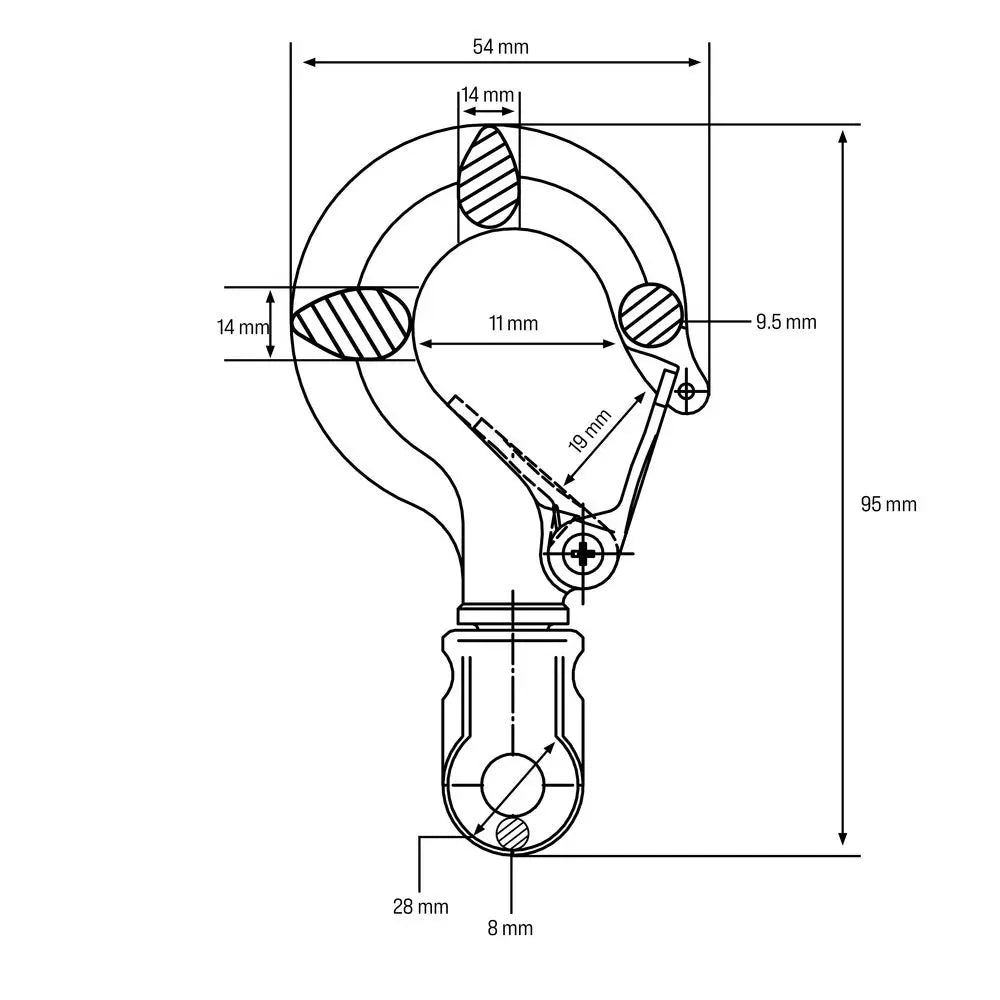 Polipasto eléctrico Güde GSZ 200/400 – capacidad 200 kg en tiro directo o 400 kg con carrucola, fune 12 m