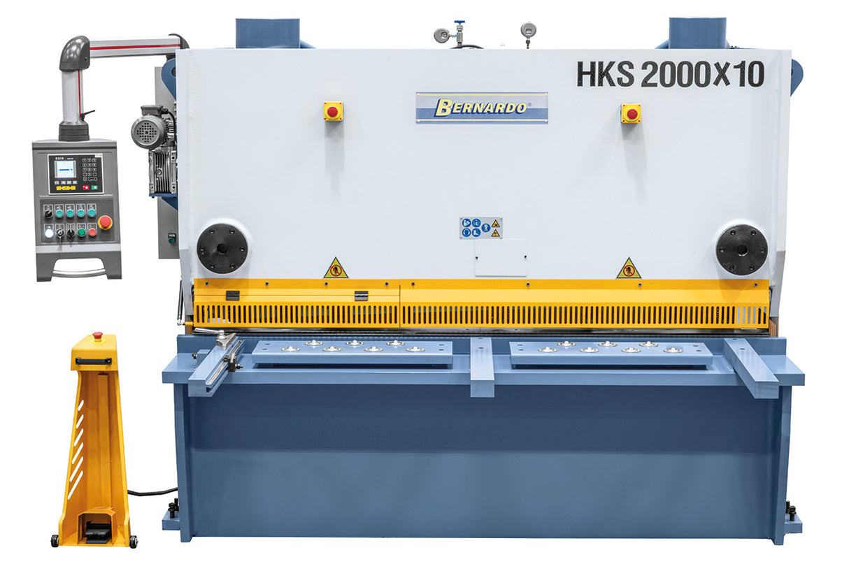 Cizalla guillotina hidráulica Bernardo HKS 2000 x 10 – chapa 10 mm, corte 2000 mm