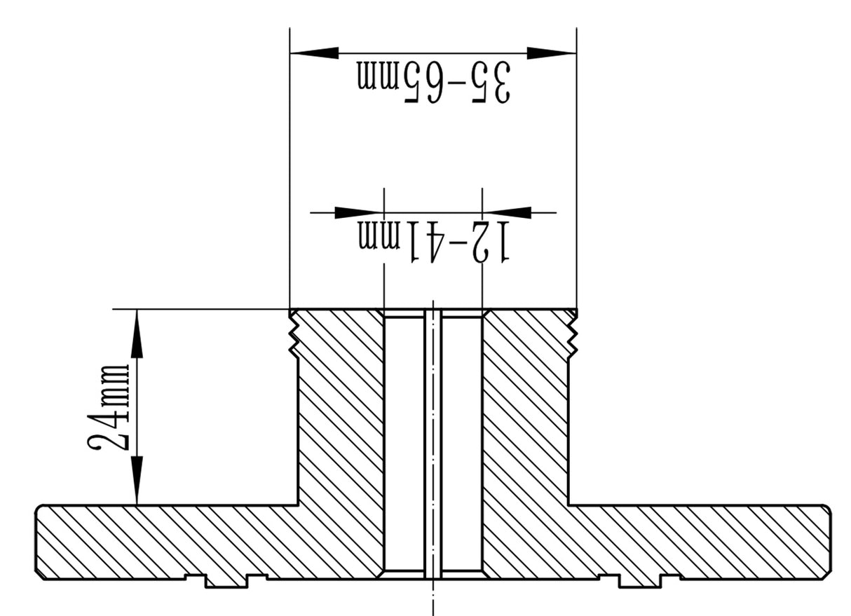 Mandril para torno Bernardo garras a perno M115 - 25 mm