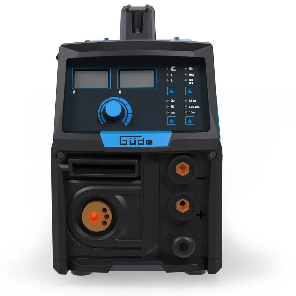 Soldadora multiproceso Güde Uni-Mig 165 SYN – inverter monofásico 230V, MIG/MAG, MMA, hilo tubular y TIG