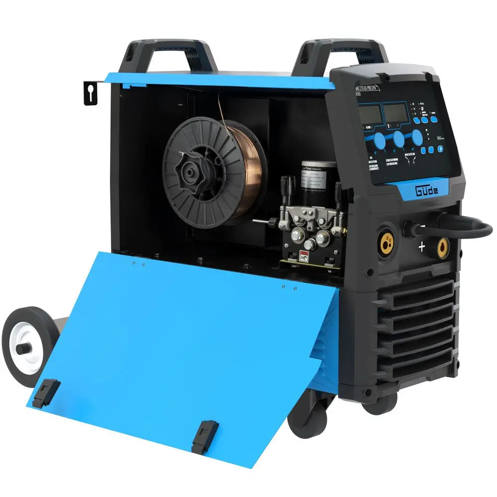 Soldadora multiproceso Güde Uni-Mig 270 AS-Pro SYN – inverter trifásico 400V, MIG/MAG, MMA, hilo tubular y TIG