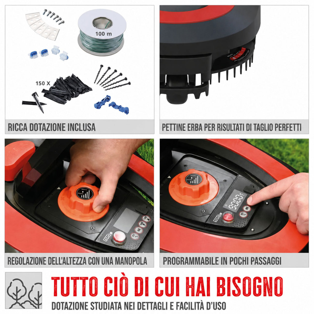 Herramienta de jardinería Guede Güde Robot cortacésped GRR 180.1
