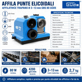 Afiladora para brocas Güde GBS 80