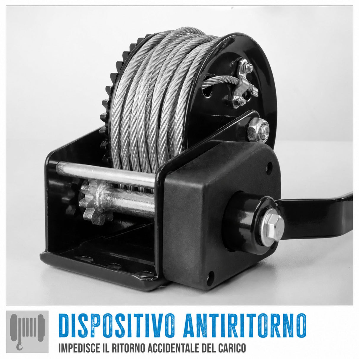 Cabrestante manual Güde 720 kg y 20 m