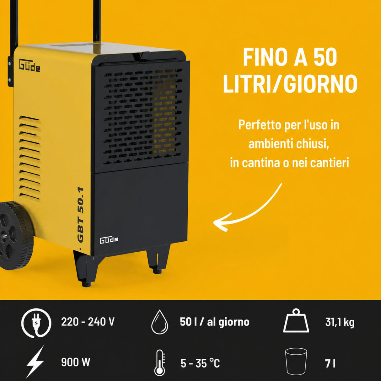 Güde Deumidificatore GBT 50.1