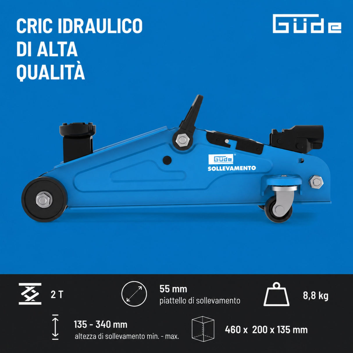 Sollevatore idraulico a carrello Güde GRH 2/330 I