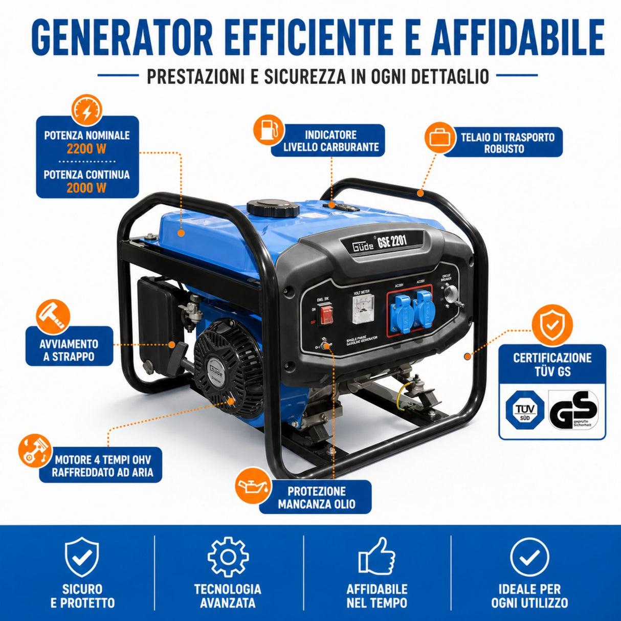 Generador Güde GSE 2701