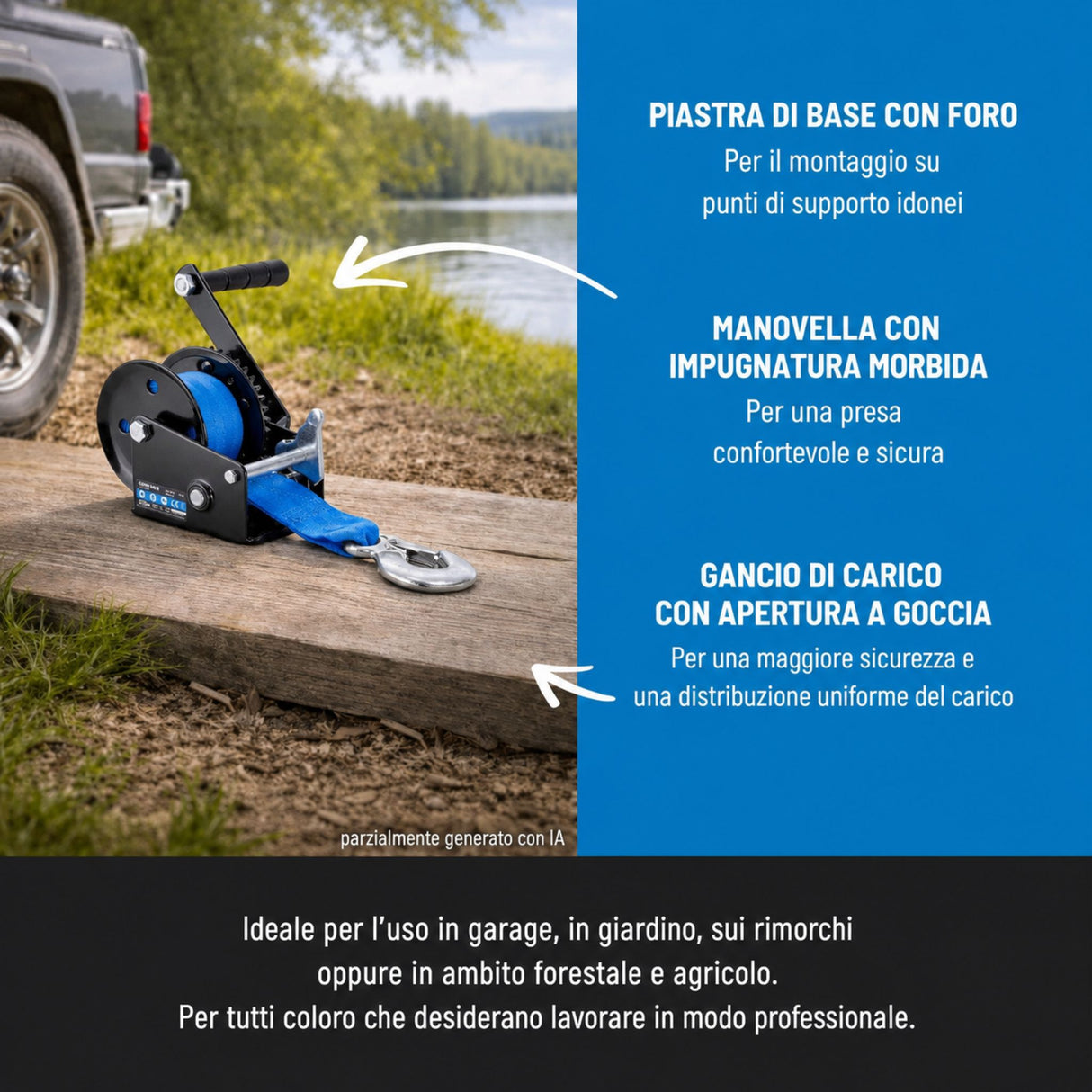 Verricello a cinghia Güde GGHW 540/8