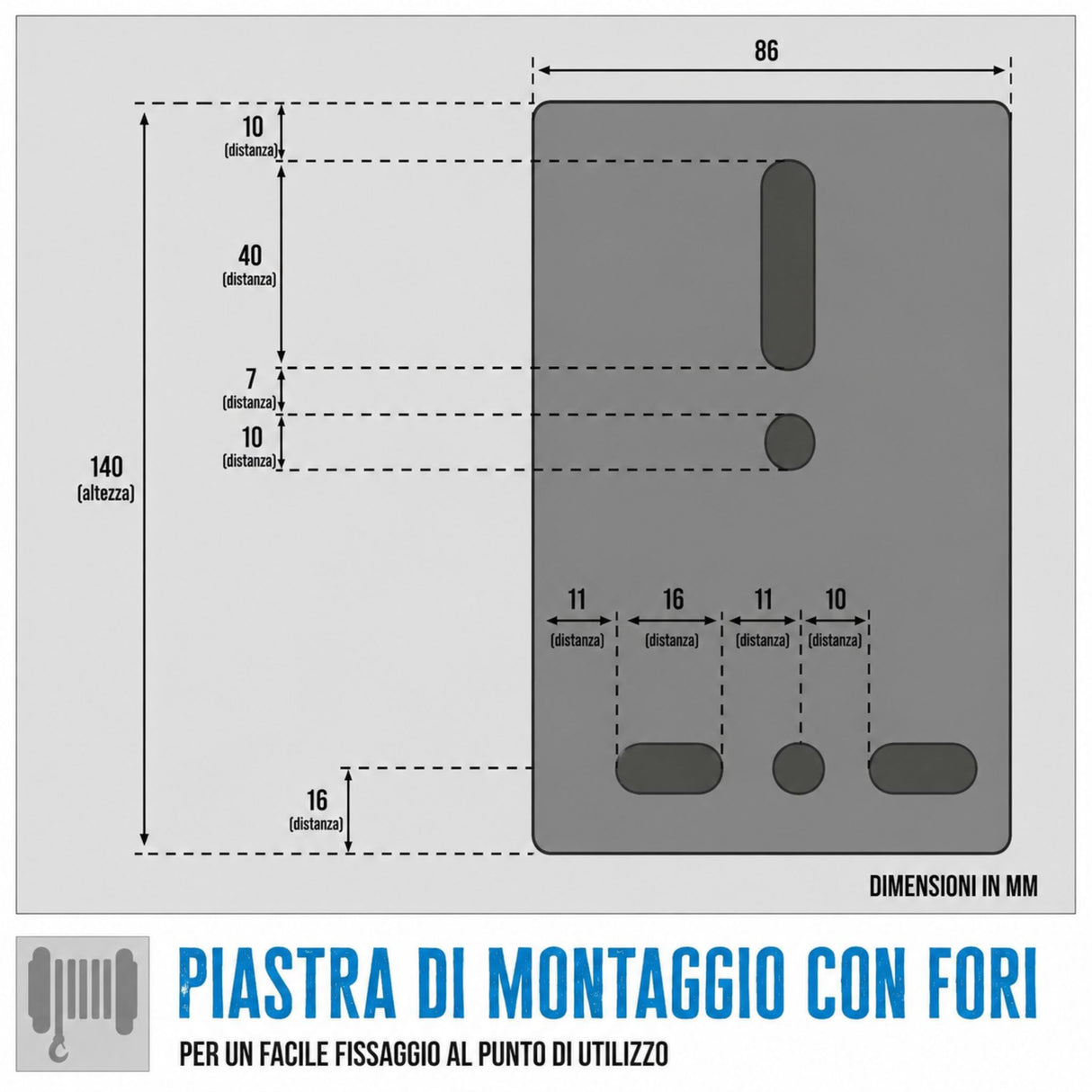 Cabrestante manual Güde 720 kg y 20 m