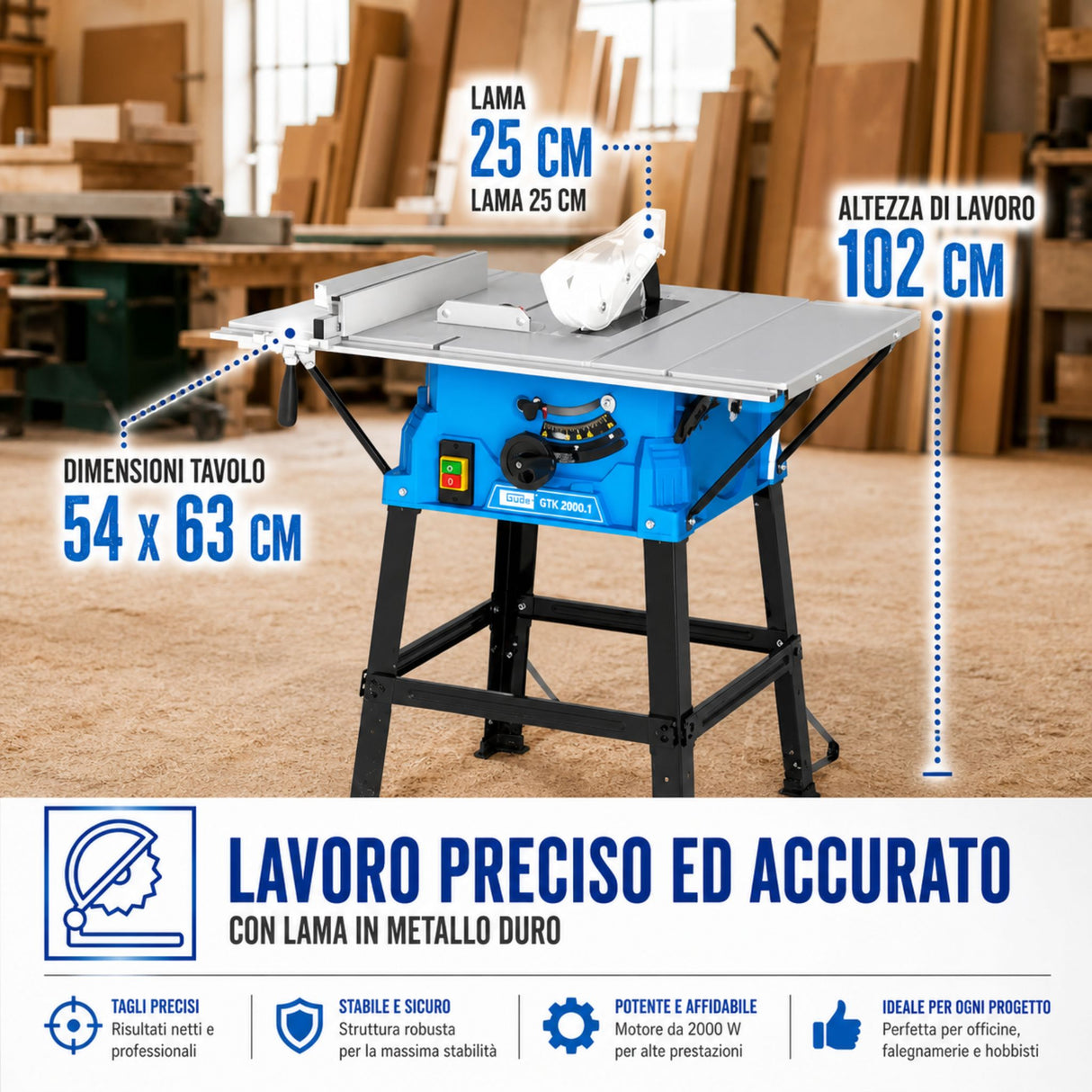 Sierra circular manual Guede GTK 2000 1