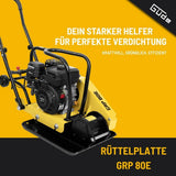 Placa vibrante Guede GRP 80E – 80 mm