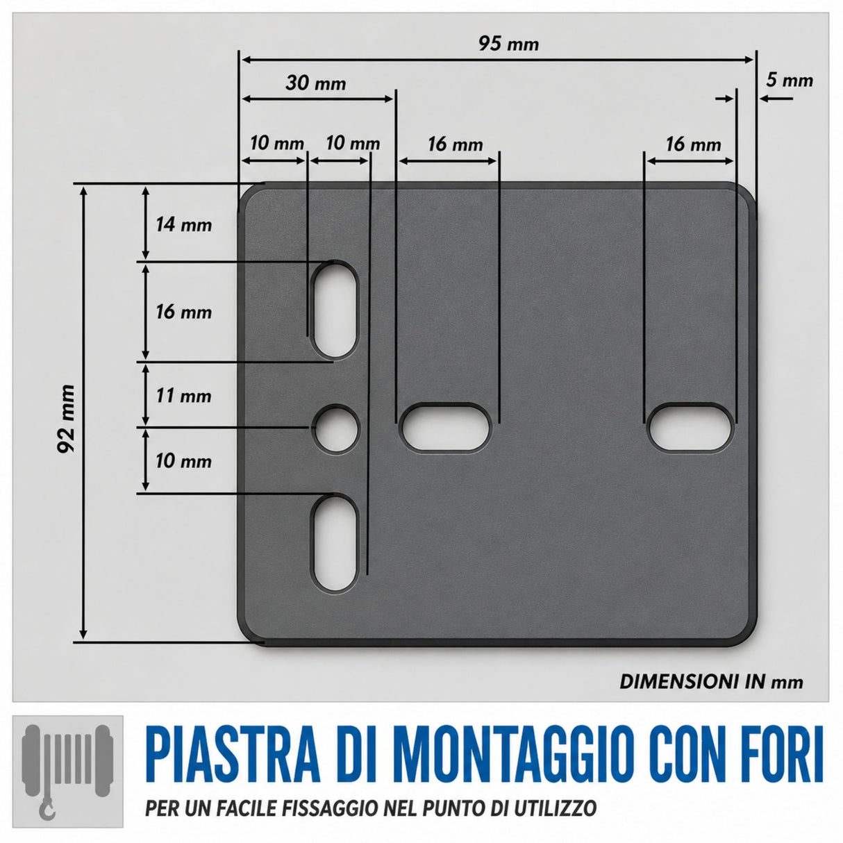 Verricello manuale Güde 360 kg e 10 m
