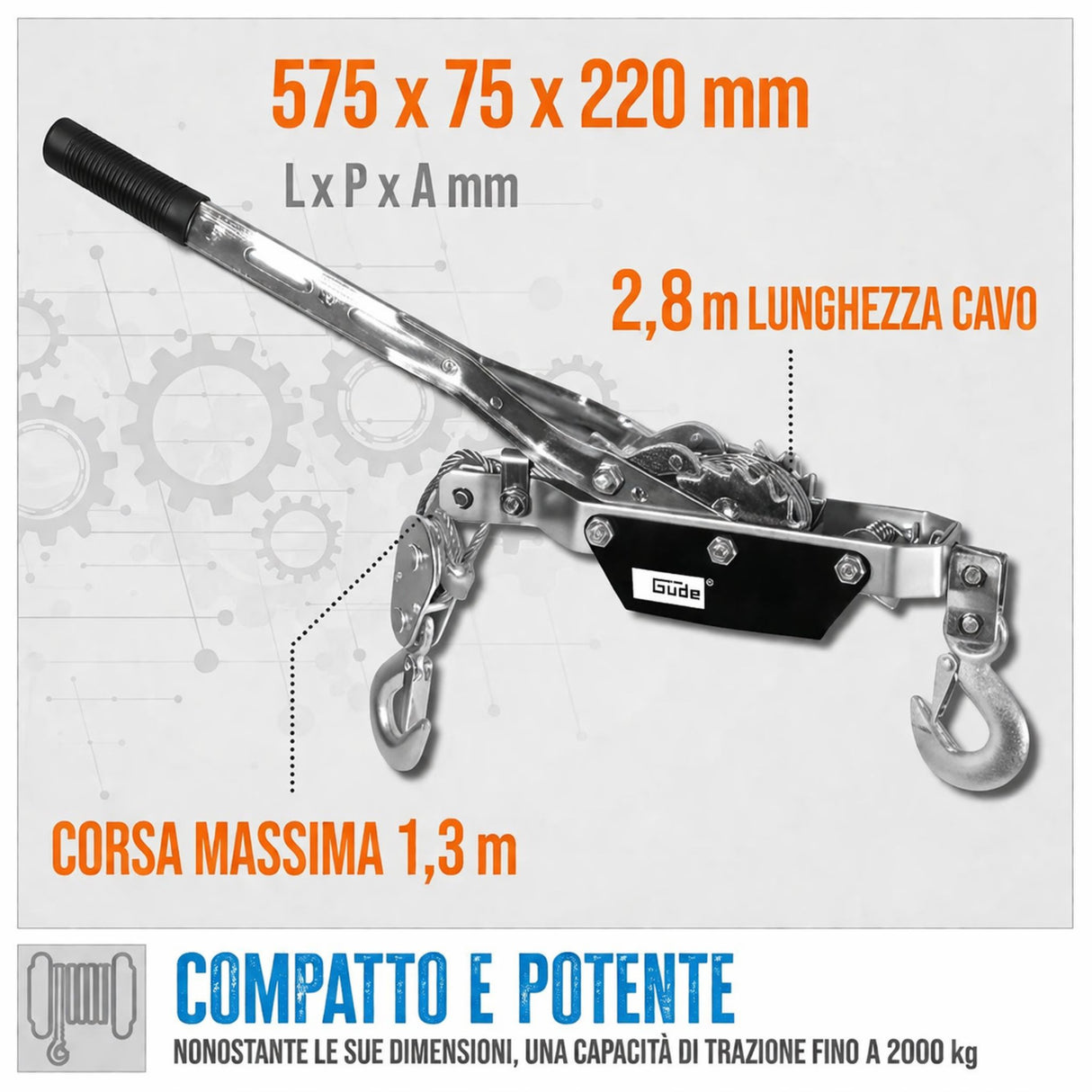 Polipasto a palanca manual Güde HS-2000