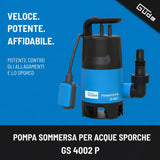 Güde Pompa sommersa per acque sporche GS 4002 P