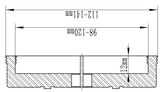 Mandrino per tornio Bernardo 4 griffe per mandrino M115
