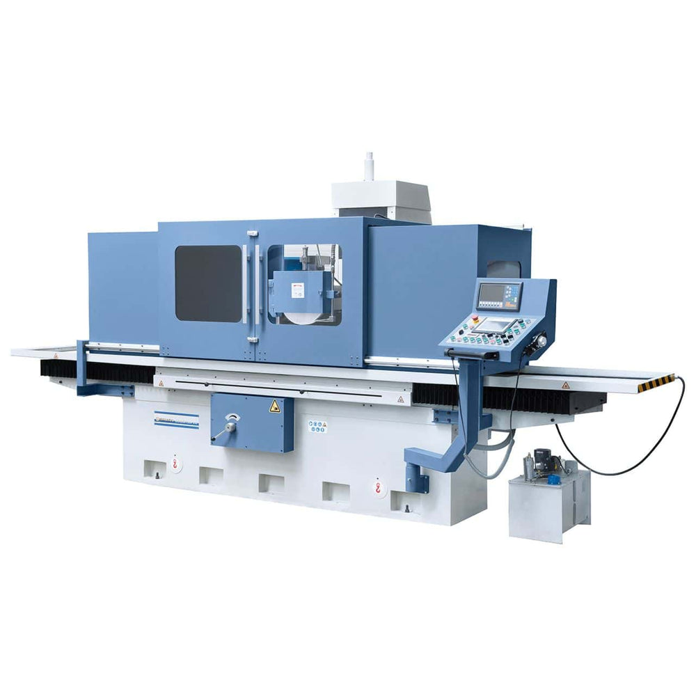 Smerigliatrice piana Bernardo BSG 60160 PLC con tavola 600 x 1600 mm, doppia piastra magnetica, controllo Siemens PLC e lettura digitale a 2 ass