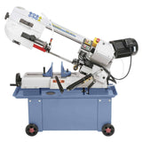 Sega a nastro Bernardo EBS 181 G / 400 V con trasmissione ad ingranaggi, refrigerazione integrata, morsa inclinabile e telaio in ghisa.