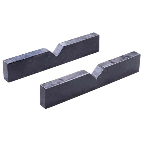 Blocco a V professionale in acciaio ad alta resistenza compatibile con presse BHP 100, HWP 100, BRHP 100 e QZ per lavorazioni industriali.