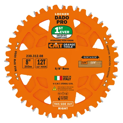 Herramienta de corte CMT juego de hojas tuerca Pro - D203x6,2-20 d15,87 Z12 HW