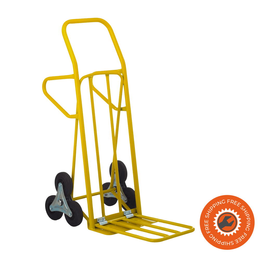 Carrello Ravendo CLM 200C per scale, con piastra da 160/520 mm, ruote solide da 160 × 40 mm e portata 200 kg.