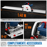 Sierra circular manual Guede 1400 KE juego