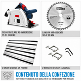 Sierra circular manual Guede 1400 KE juego
