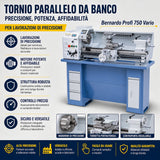 Torno Bernardo Profi 750 Vario / 230 V – compacto con variador