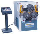 BPK 80 VH in ambiente industriale durante la piegatura di profili e tubi di grande sezione con sistema idraulico.