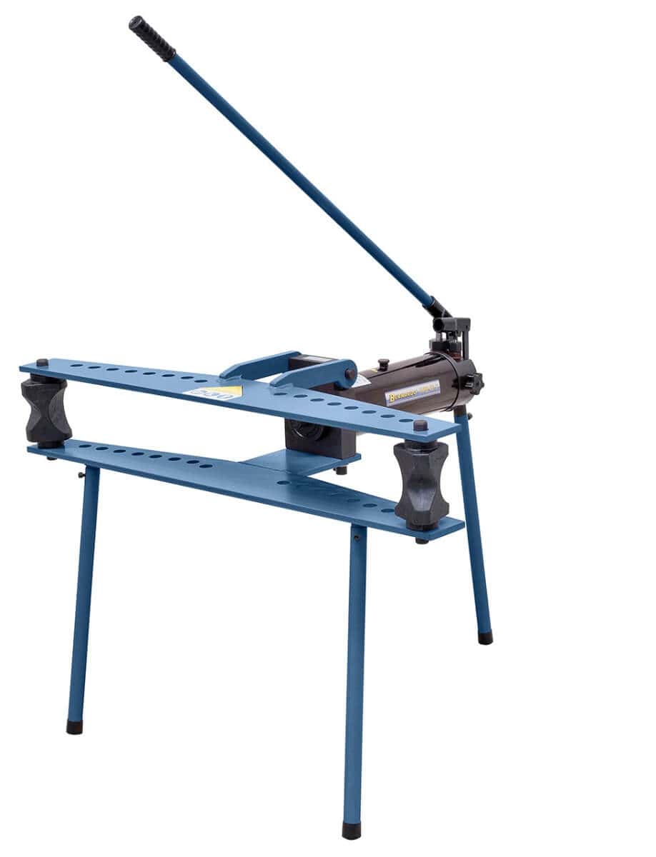 Bernardo Curvatubi idraulica HRB 40 S con set stampi fino a 4”, telaio pieghevole e pressione idraulica da 30 tonnellate.