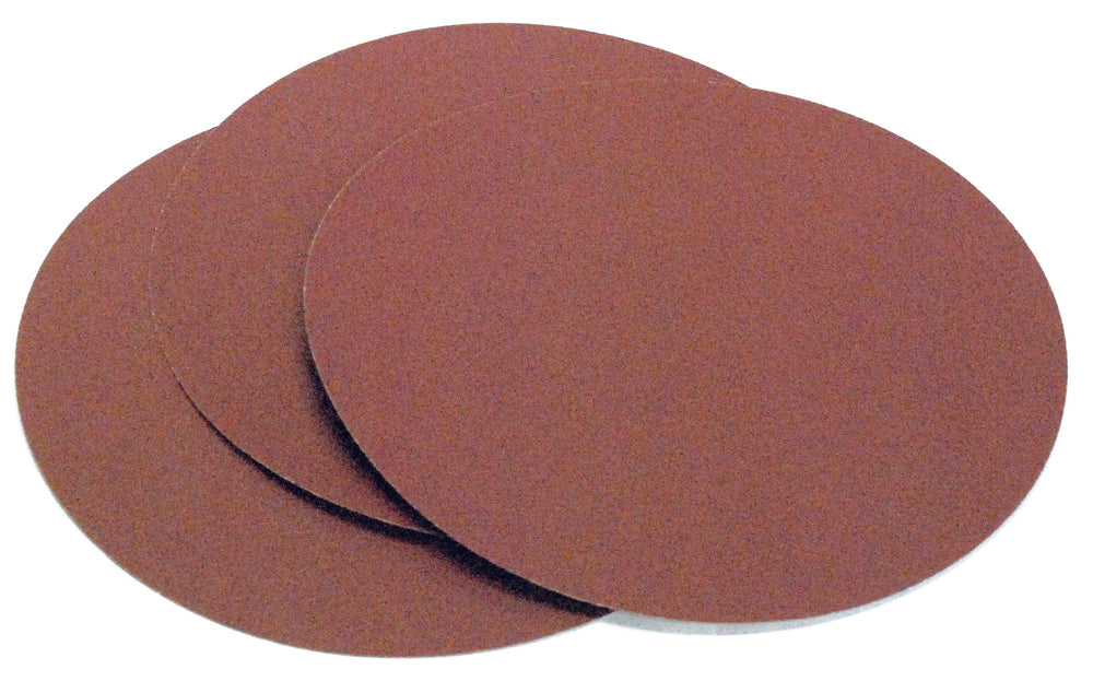 Set da 3 dischi abrasivi autoadesivi Record Power da 250 mm grana 80, ideali per levigatura intermedia con BDS250.