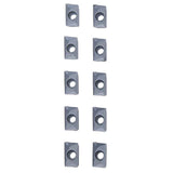 Inserti a doppio taglio per frese per superfici piane e angolari (10 pezzi)