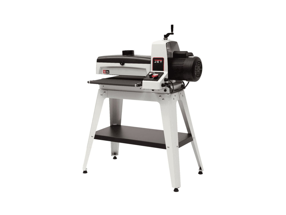 Levigatrice JET JWDS-1836 con tecnologia Sandsmart, struttura compatta e larghezza fino a 914 mm per lavorazioni professionali del legno.