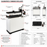 Calibradora Jet JWDS-2244OSC calibradora a cilindro oscilante 1120 mm